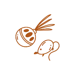 dog toys illustration