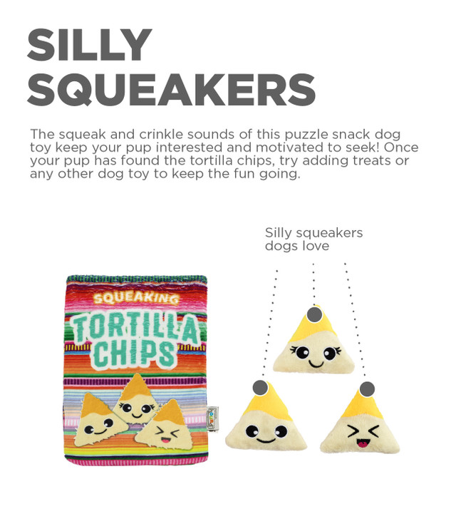 OUTWARD HOUND Snack Bag Puzzle Dog Toy Tortilla Chips