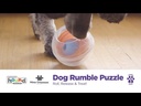 OUTWARD HOUND Dog Rumble Puzzle Ball & Treat Maze Orange