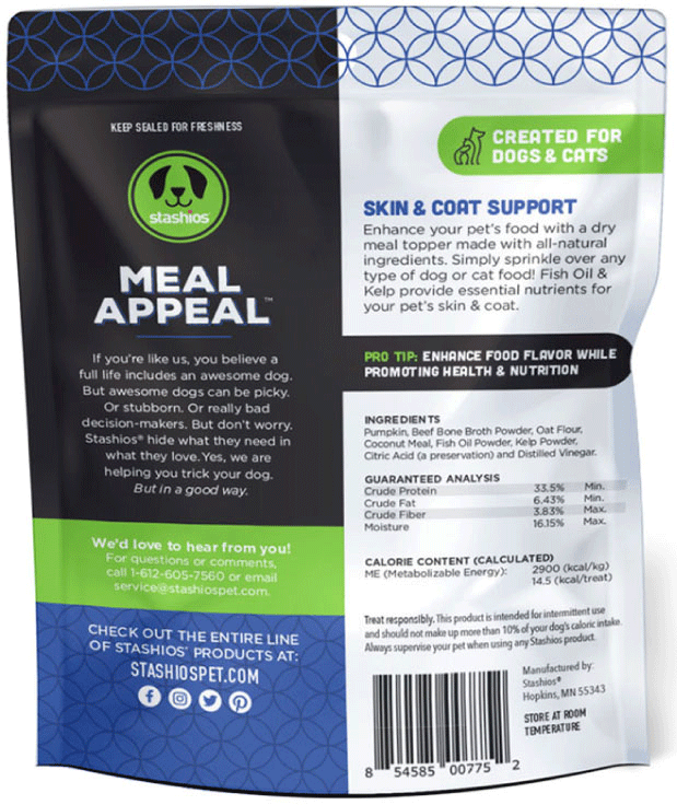 STASHIOS Meal Appeal Skin & Coat Support 4oz