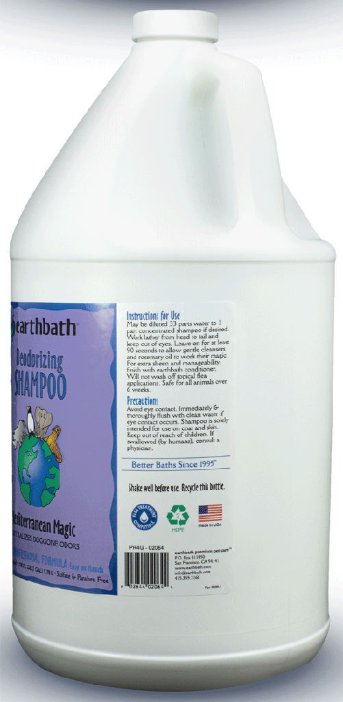 EARTHBATH Deodorizing Shampoo Mediterranean Magic Gallon