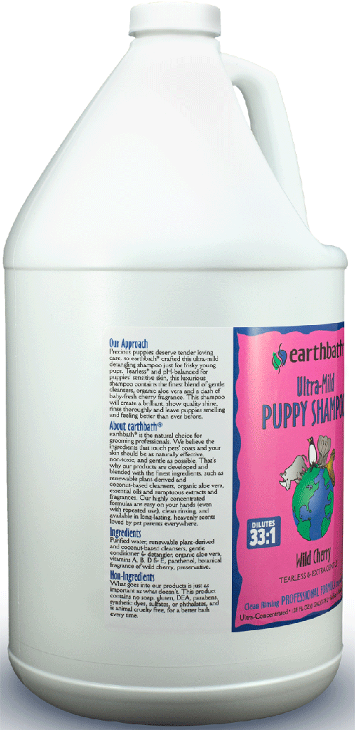 EARTHBATH Ultra-Mild Puppy Shampoo Wild Cherry Gallon