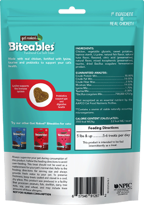 GET NAKED Biteables Essential Health Cat Treats 3oz