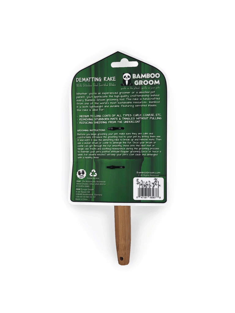 ALCOTT Bamboo Groom Dematting Rake L