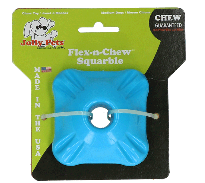 JOLLYPET Flex-n-Chew Squarble Medium 2.5"