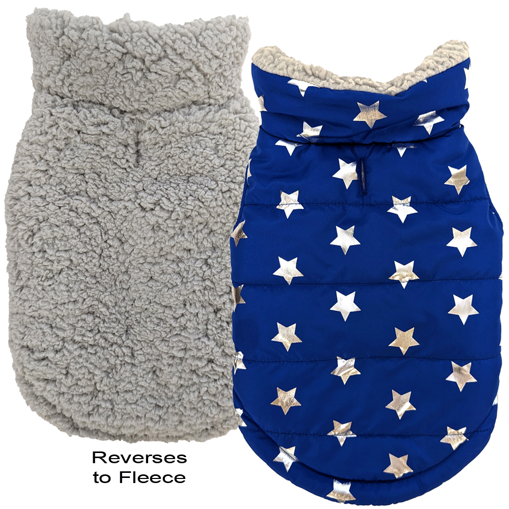 FASHION PET Starry Night Coat Blue Large