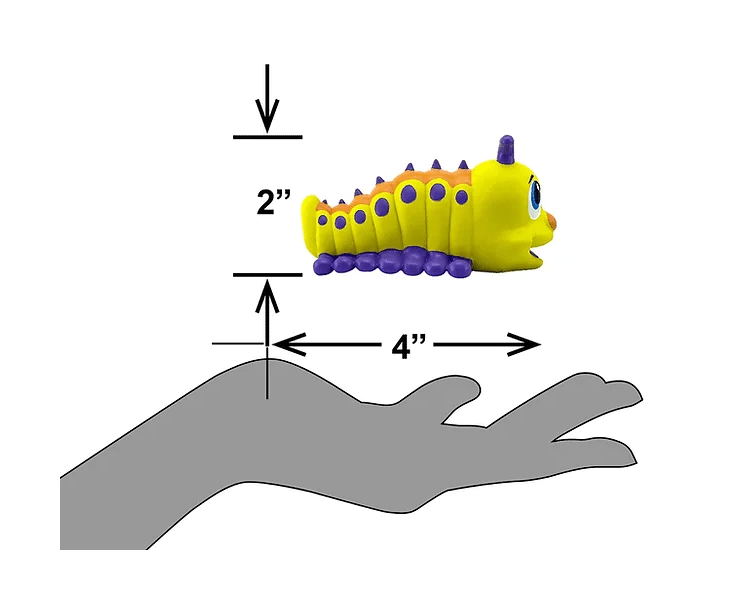 PETSPORT NaturFlex Caterpillar Tiny Tots 4.5"