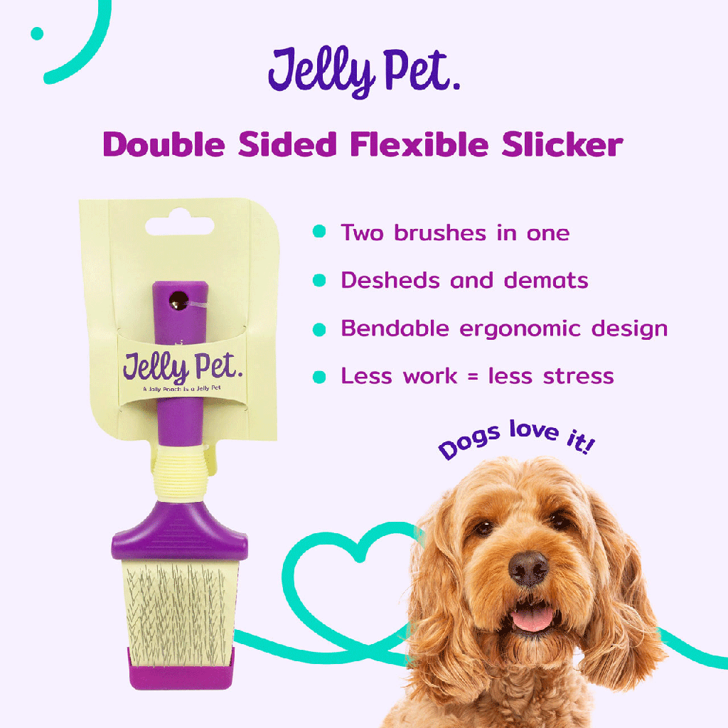 JELLY PET Double Sided Slicker Brush Small