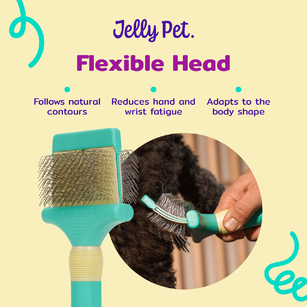 JELLY PET Double Sided Slicker Brush Medium