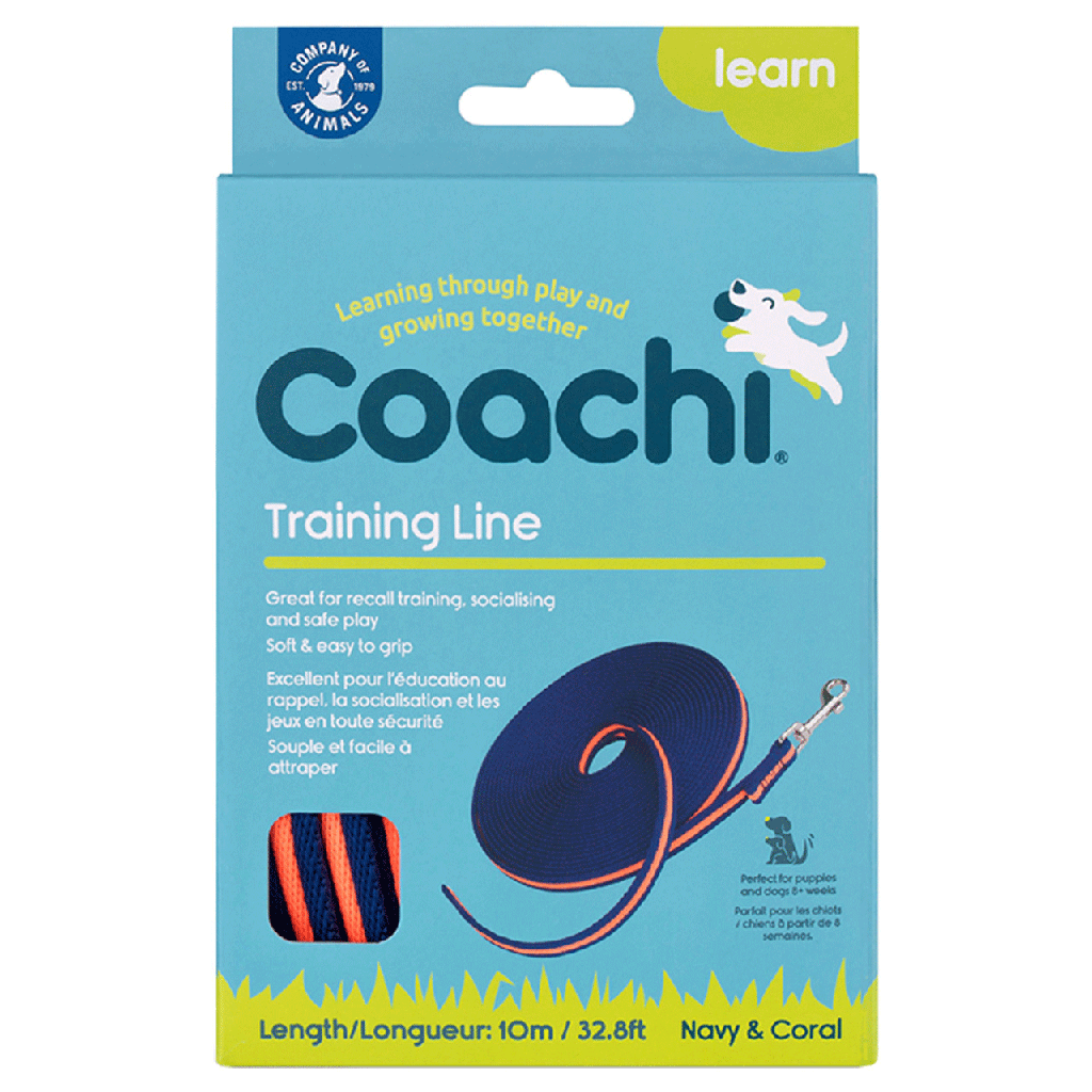 COACHI Training Line Navy/Coral 10m