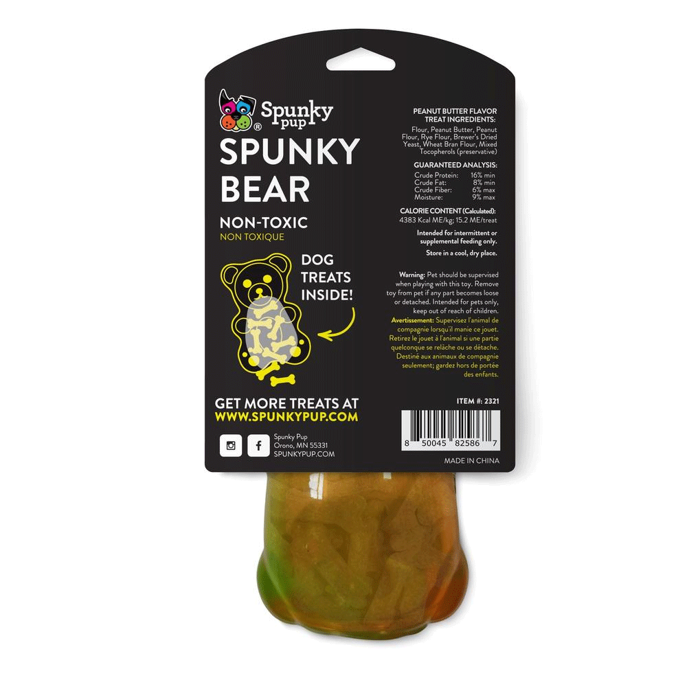 SPUNKY PUP Bear - Treat Dispensing L