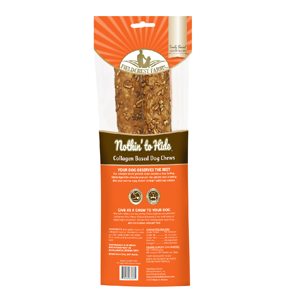 FIELDCREST FARMS Nothin' To Hide 10" Large Rolls 2pk Granola