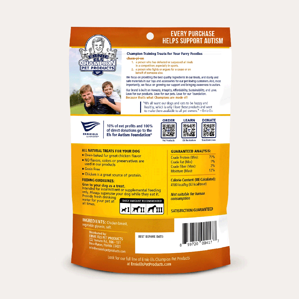 ERNIE ELS Chicken Jerky Treats 3oz