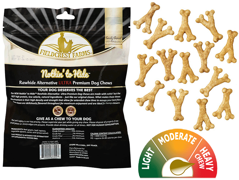 FIELDCREST FARMS Nothin' To Hide Ultra Wishbones 3" Beef 12pk