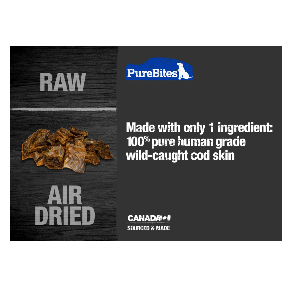 PURE BITES Air Dried Cod Skin 4.8oz