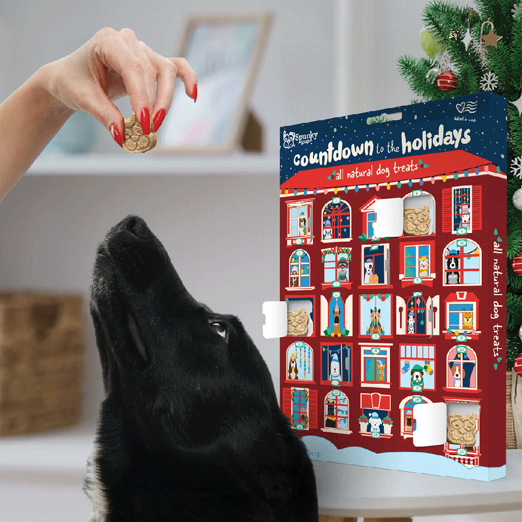 SPUNKY PUP Holiday Advent Calendar 25ct 5oz