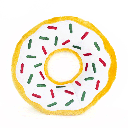 ZIPPY PAWS Holiday Donutz Jumbo - Peppermint