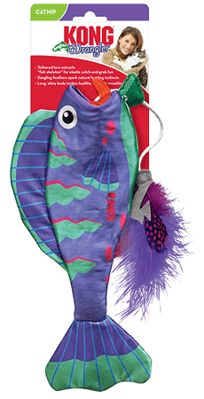 KONG Wrangler Angler Fish Cat Toy