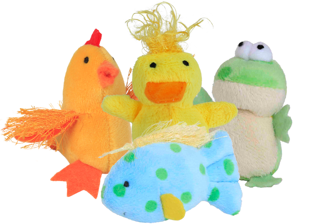 MULTIPET Look Who's Talking Cat Toy Chicken