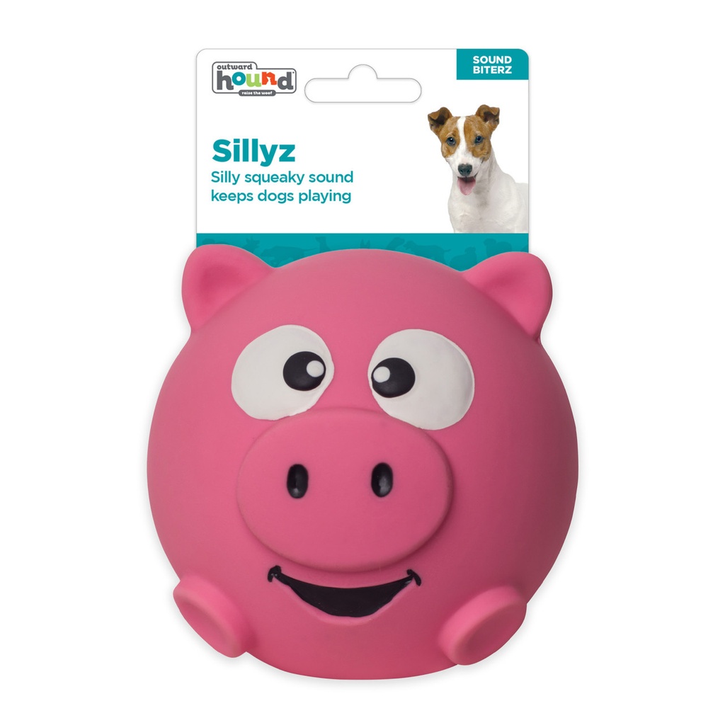 OUTWARD HOUND Sillyz Latex Ball Pig