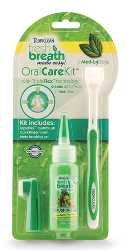 TROPICLEAN FreshBreath Oral Care Kit - M/L