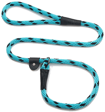 MENDOTA Slip Lead 1/2" x 6' Black Ice Turquoise