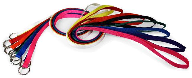 LEATHER BROTHERS Kennel Leads - 1/2" x 4' - Assorted Colors 20 Pack