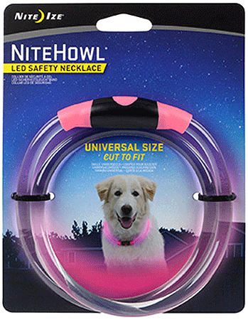 NITE IZE NiteHowl LED Safety Necklace - Pink