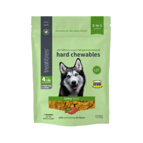 *TREATIBLES Grain Free Turkey Chews 4mg Large 7ct