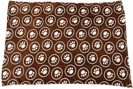 ETHICAL/SPOT Snuggler Blanket Paws/Circle Chocolate 40x60