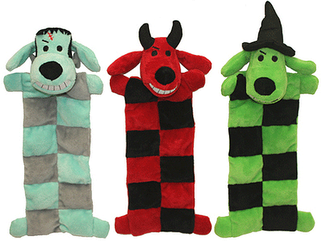 MULTIPET Halloween Loofa Squeaker Mat 12" Asst