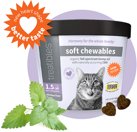 TREATIBLES Hemp Oil Soft Chews for Cats 100ct