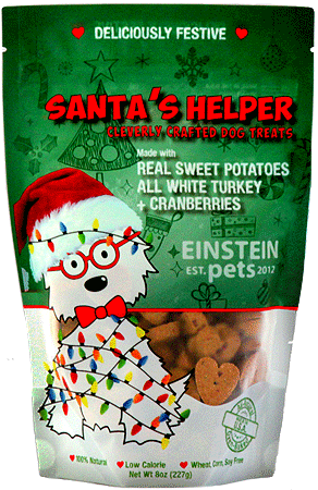 *EINSTEIN PETS Santa's Helper Holiday Dog Treats 7oz