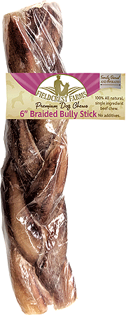 FIELDCREST FARMS Braided Bully Stick 6"