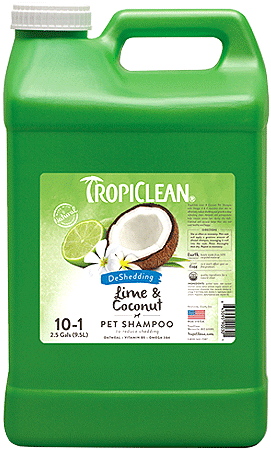 TROPICLEAN DeShedding Lime & Coconut Shampoo - 2.5 Gallons