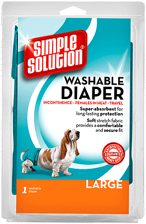 *SIMPLE SOLUTION Washable Female Dog Diaper L 35-55#