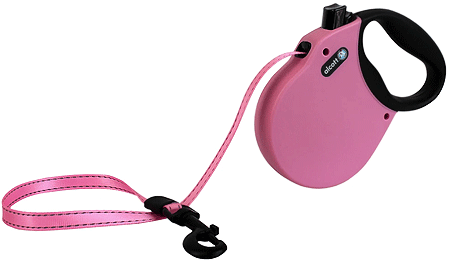 P.A.W. Adventure Retractable Leash Pink M