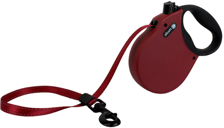 P.A.W. Adventure Retractable Leash Red M