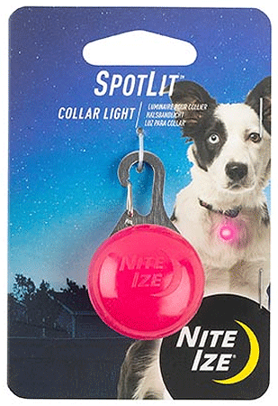 *NITE IZE SpotLit Collar Light Pink