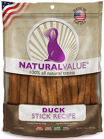 LOVING PETS Natural Value USA Duck Stick Recipe 14oz