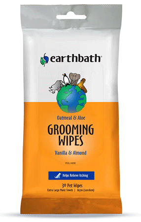 *EARTHBATH Grooming Wipes Oatmeal & Aloe 30ct