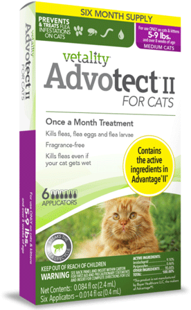 *VETALITY Advantect II Cat 5-9# 6pk