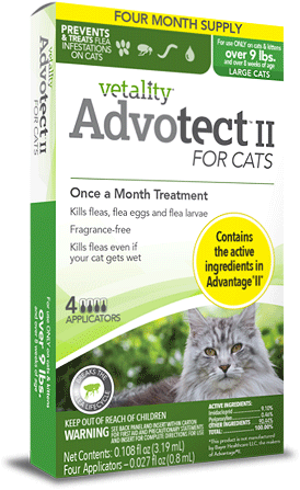 *VETALITY Advantect II Cat Over 9# 6pk