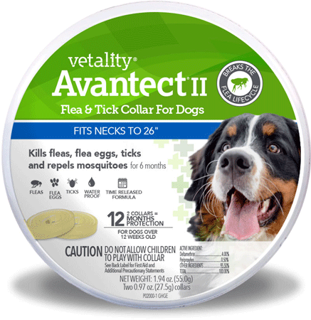 VETALITY Avantect II Flea &Tick Dog Collar 26in