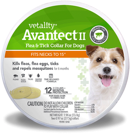 *VETALITY Avantect II Flea &Tick Dog Collar 15in