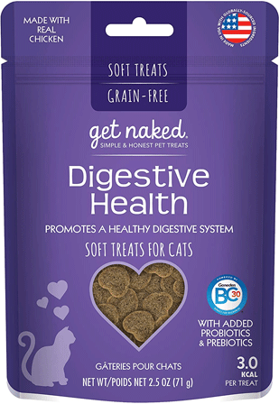 N-BONE Get Naked Digestive Health for Cats Soft Treats 2.5oz