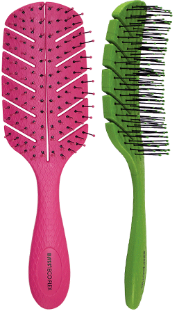 *BASS BIO-FLEX Detangle Brush - Leaf