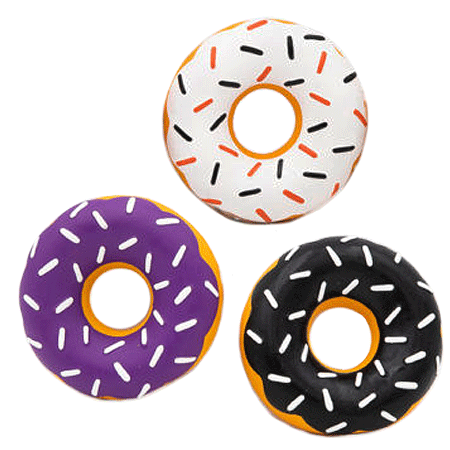 *ZIPPY PAWS Halloween Latex Mini Donutz 3pk