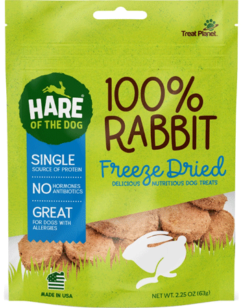 TREAT PLANET Hare of The Dog Freeze Dried Rabbit 2.25oz