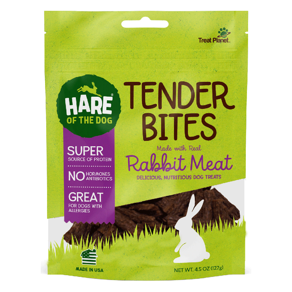 *TREAT PLANET Hare-of-the-Dog Tender Bites Rabbit 4.5oz